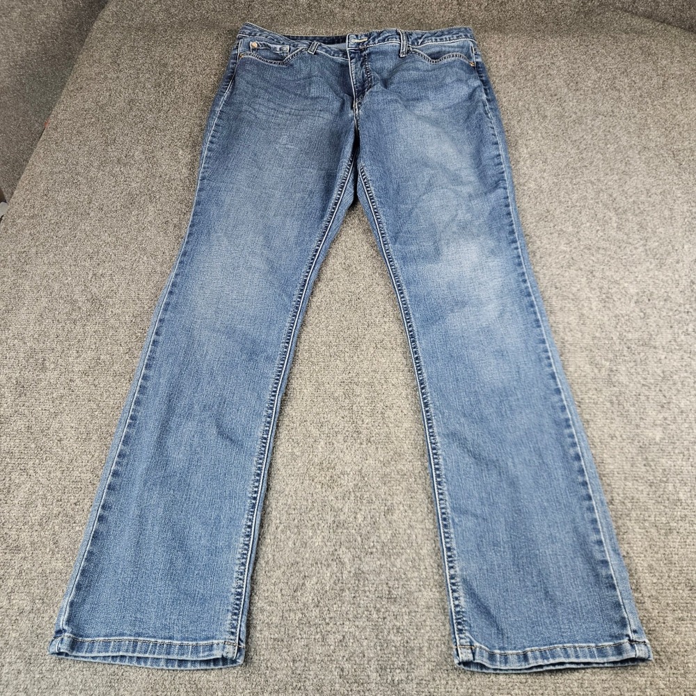 Lee Riders Midrise Straight Leg Jeans Mens Blue‎ Denim Medium Wash 37x31.5